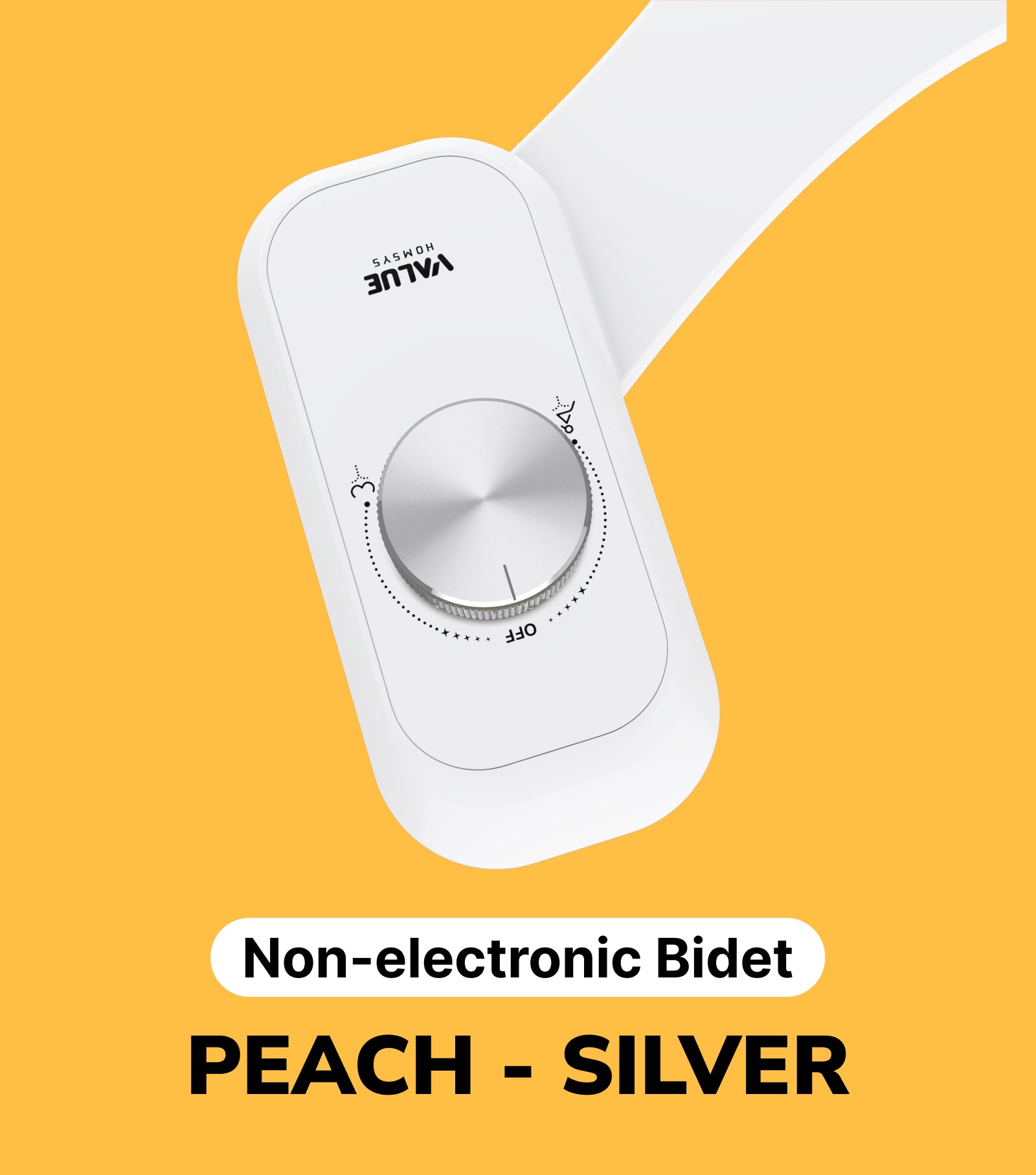 Silver | Peach non-electric Bidet | VH-MS100