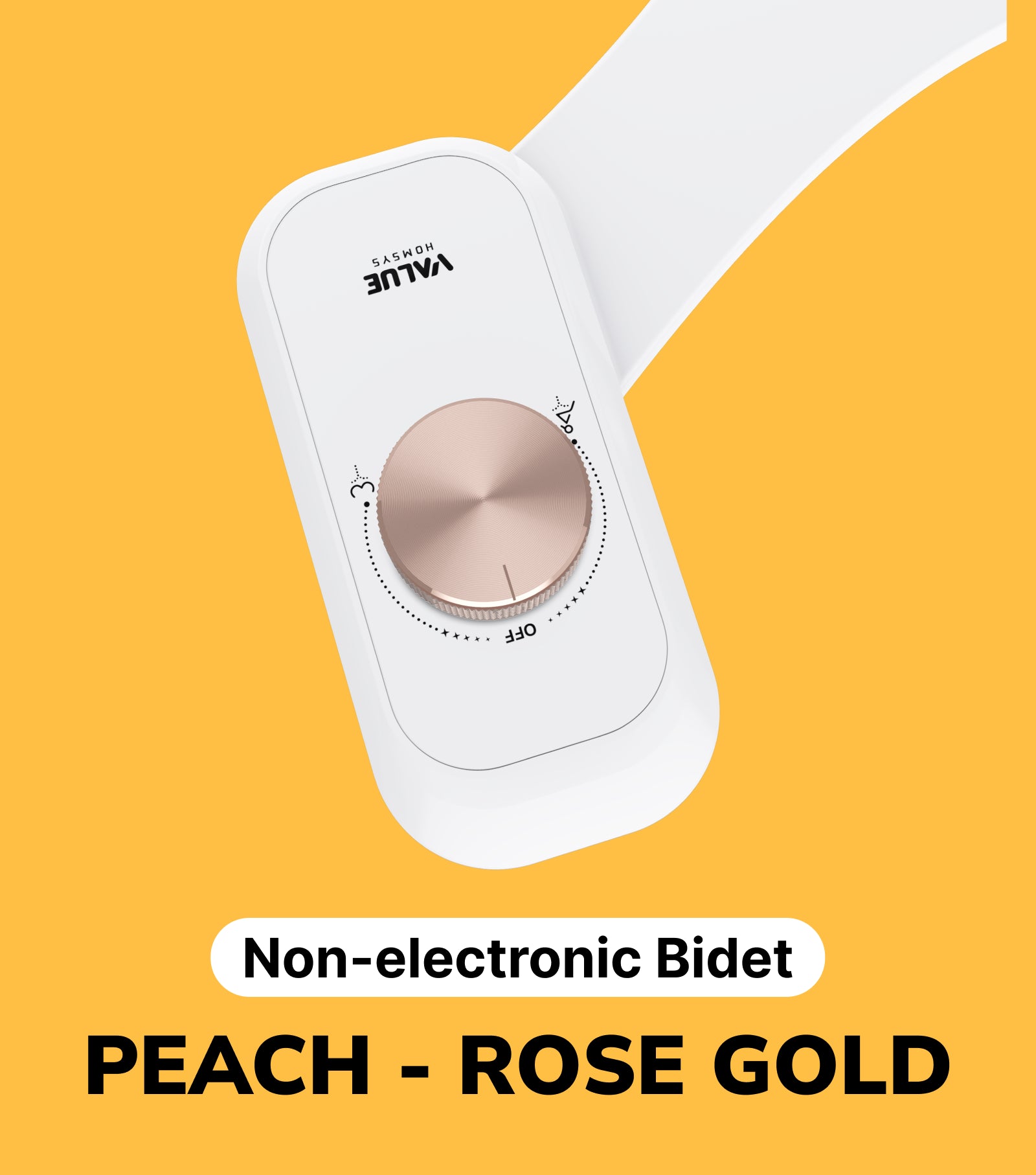 Peach non-electric Bidet